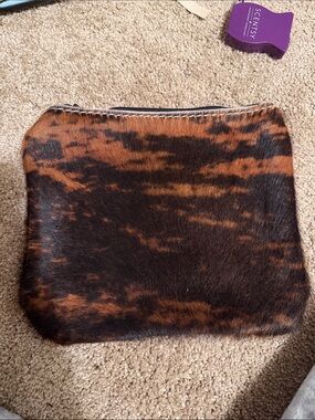 Cowhide and leather catchall medium